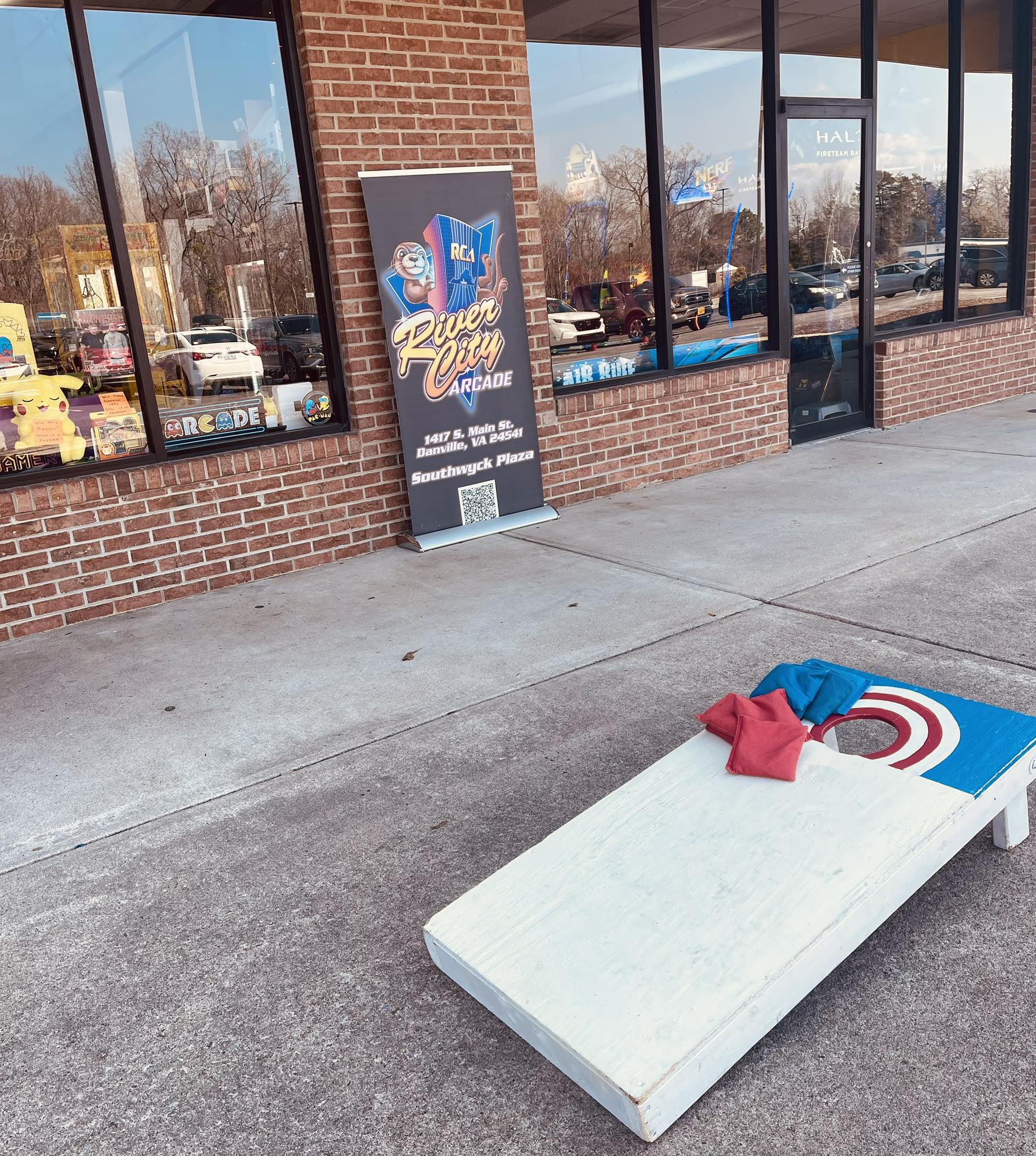 Wide view of the arcade floor